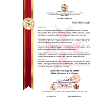 Gentleman Benefactor of Education — Decree