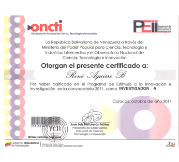 Incentive Program for Researchers and Innovators — Researcher A