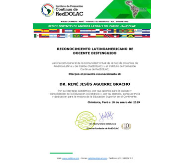 Latin American Distinguished Teacher Recognition