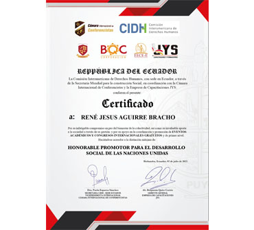Honorable United Nations Promoter for Social Development