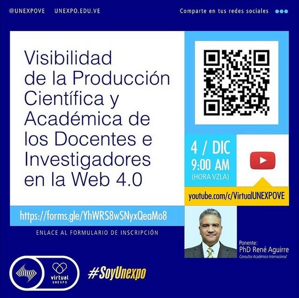 Visibilidad de los Docentes e Investigadores de la Unexpo en la Web 4.0